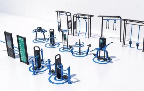 Outdoor Smart Fitness Equipment Set SketchUp 3D Model