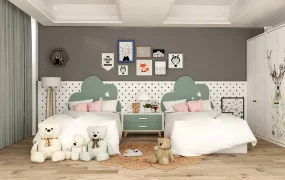 Twin Girl Bedroom Idea
