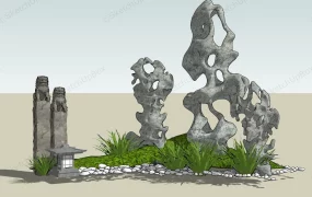 Beautiful Rock Garden Idea