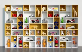 Toy Storage Display Cabient