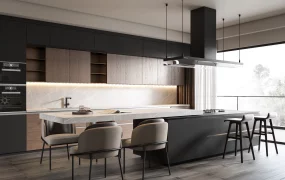 Minimalist Kitchen Design With Island