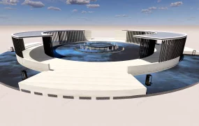 Large Modern Outdoor Fountain