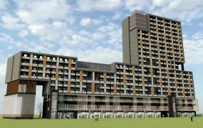 Modern Commercial And Residential Building Complex