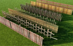 Rustic Log Fences