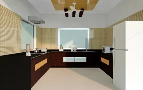 Modern U Shaped Kitchen Design