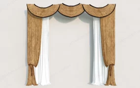 Curtain With Valances And Swags