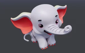 Cute Elephant Figurine