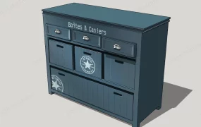 Vintage Blue Dresser