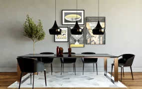 Modern Black Dining Room Set