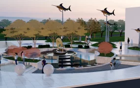 Urban Plaza Water Feature