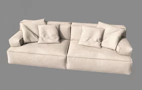 Modern Low Profile Modular Sofa