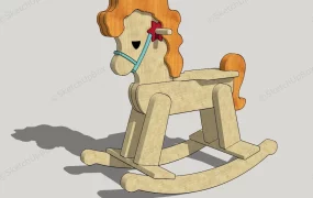 Handcrafted Wooden Rocking Horse