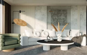 Wabi Sabi Modern Living Room