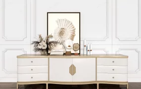 Modern Accent Storage Cabinet