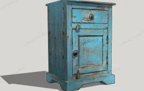 Vintage Blue Nightstand