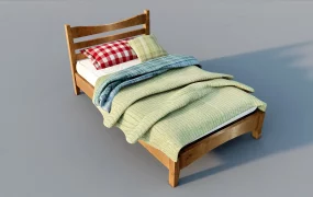 Wood Twin Bed