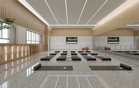 Modern Minimalist Yoga And Wellness Studio