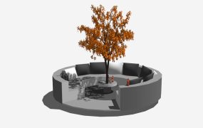 Outdoor Patio Tree Bar