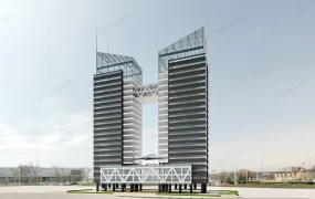 Twin Tower Office Building Design
