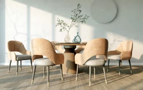 Round Formal Dining Room Set