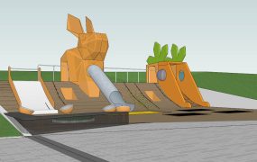 Rabbit Themed Park Playground