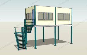 Elevated Shipping Container Home