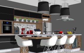 Luxury Modern Kitchen Design with Island