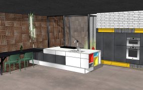 Kitchen Island with Dining Table Design