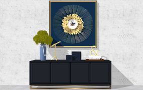 Accent Console Cabinet Decor Idea