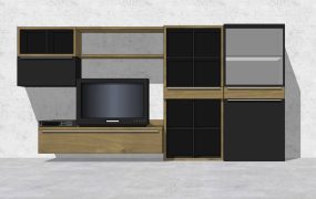 TV Wall Unit with Storage