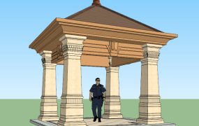 Backyard Square Gazebo