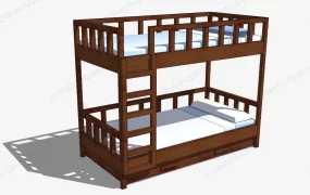 Wooden Frame Bunk Bed