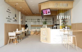 Bubble Tea Shop Design Idea