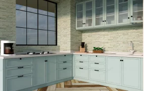 Country Style Blue Kitchen Design