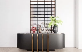 Luxury Black Console Table