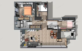 3 Bedroom Apartment Floor Plan