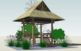 Asian Timber Pavilion