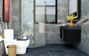 Small Grey Bathroom Design