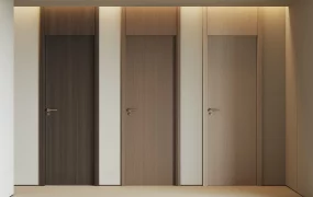 Modern Minimalist Interior Wood Flush Door Collection