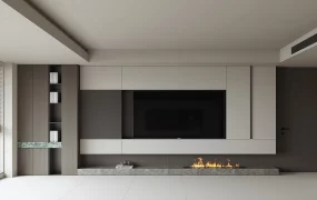 Modern Living Room Media Wall
