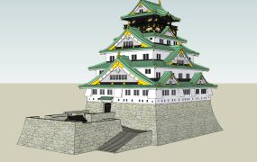 Japanese Osaka Castle