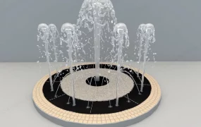Dry Deck Fountain