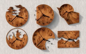 Rustic Wood Wall Clocks