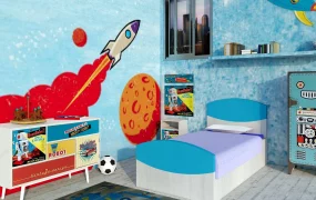Robot Theme Bedroom Idea