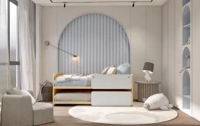 Pull Out Bunk Bed Toddler Room