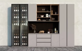 Full Cupboard With Wine Storage