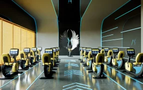 Fitness Center Spinning Bike Room