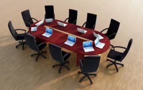 Oval Conference Table Set