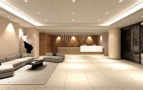 Minimalist Hotel Lobby Design