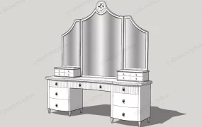 Vintage Makeup Vanity Table